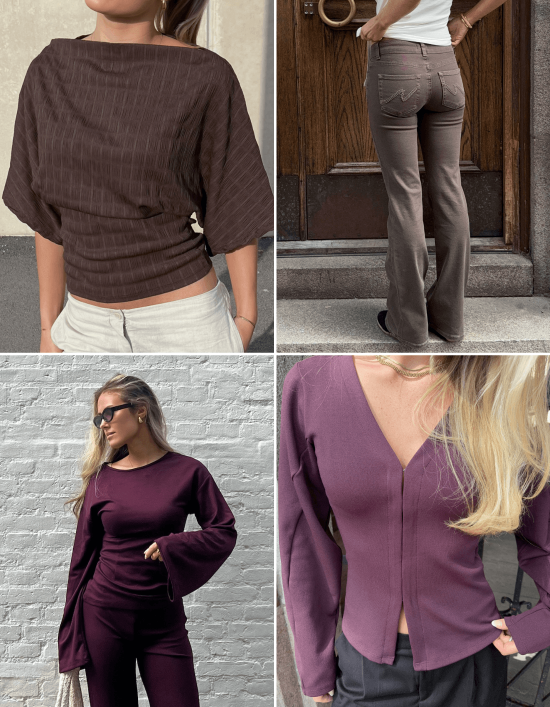 Trending: brown & burgundy